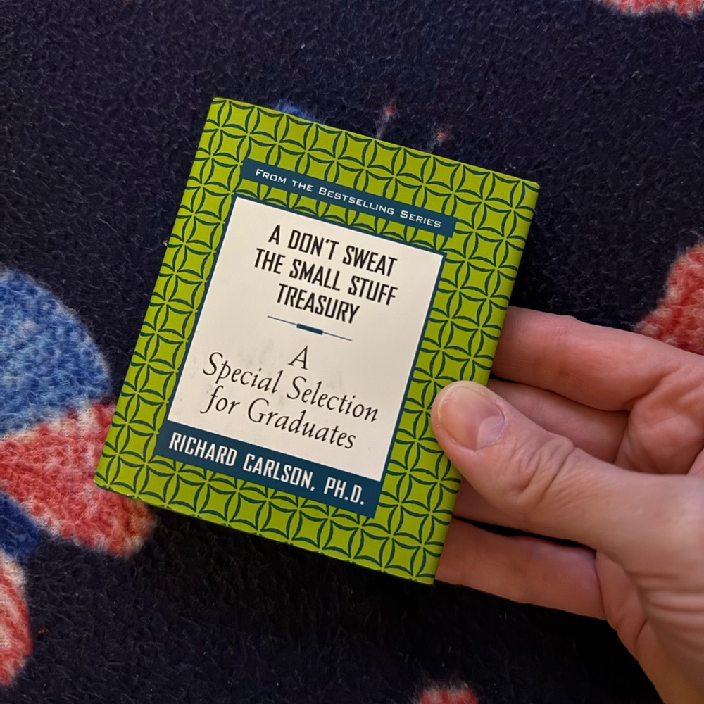 ”Don’t Sweat The Small Stuff” Tiny Hardcover Pocket Book